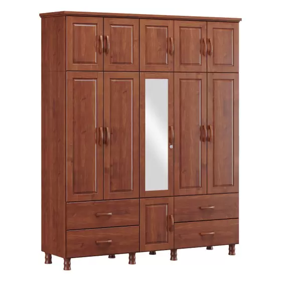 Guarda Roupa Casal 11 Portas 4 Gavetas Bronze